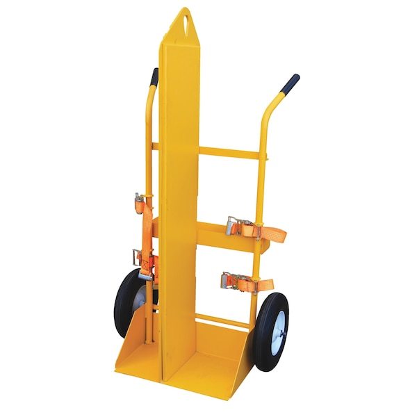 Vestil Steel Torch Cart-Lift Eye-Fire Proof with Foam Filled Wheels, 500 lb Capacity, Yellow CYL-EH-FP-FF - main